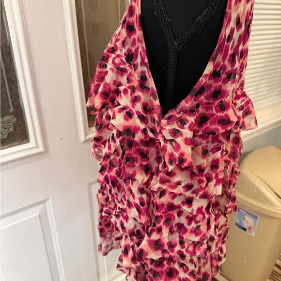 INC International Concepts Tops - INC International Concepts Vibrant Pink Ruffle Blouse